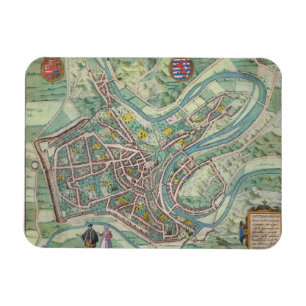 Ímã Mapa de Luxembourg, 'de Civitates Orbis Terrarum
