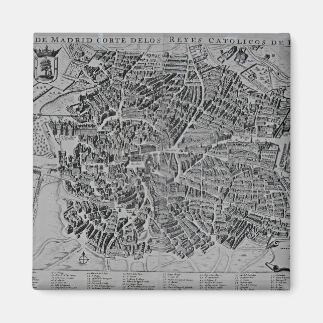 Imã Mapa de Madrid (Frente)