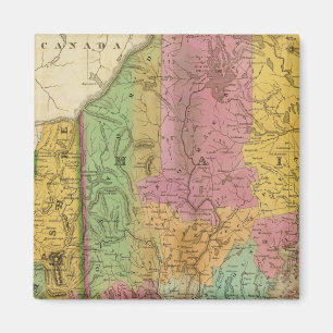 Imã Mapa de Maine New Hampshire e Vermont