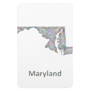 Ímã Mapa de Maryland