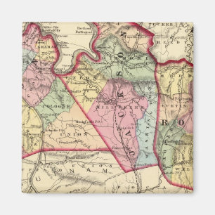 Imã Mapa de Mason, Jackson, condados Roane