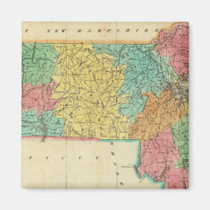 Imã Mapa De Massachusetts