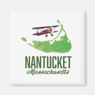 Imã Mapa de Massachusetts de Nantucket