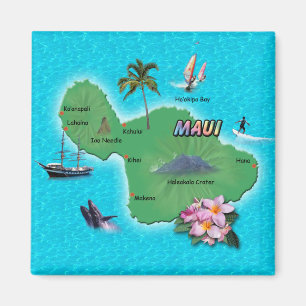 Imã Mapa de Maui