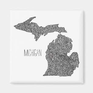 Imã Mapa de Michigan