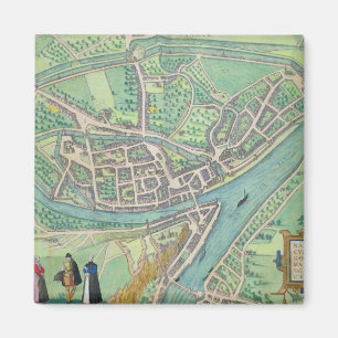 Imã Mapa de Namur, de "Civitates Orbis Terrarum" por G