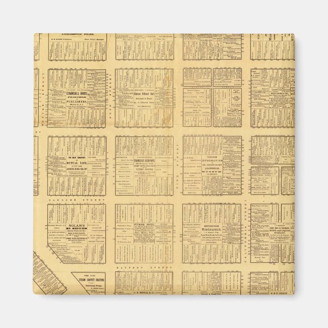 Imã Mapa de negócios de São Francisco (Frente)