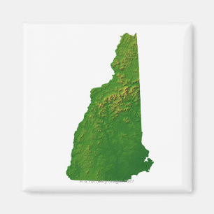 Imã Mapa de New Hampshire