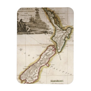 Ímã Mapa de Nova Zelândia
