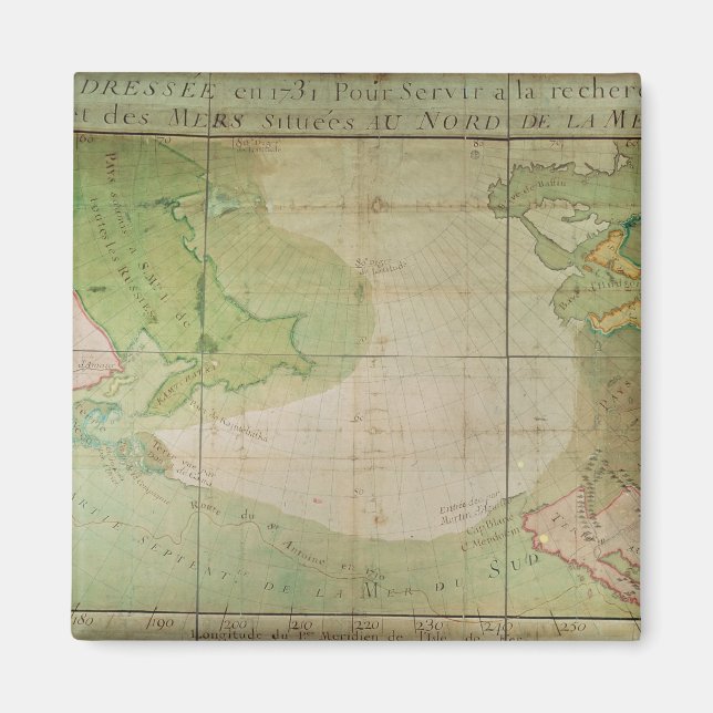 Imã Mapa de novas descobertas (Frente)