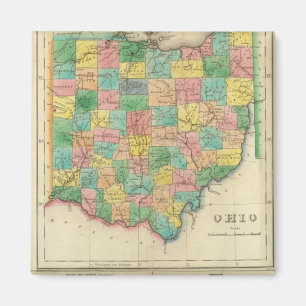 Imã Mapa De Ohio
