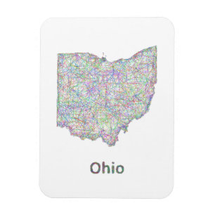 Ímã mapa de Ohio