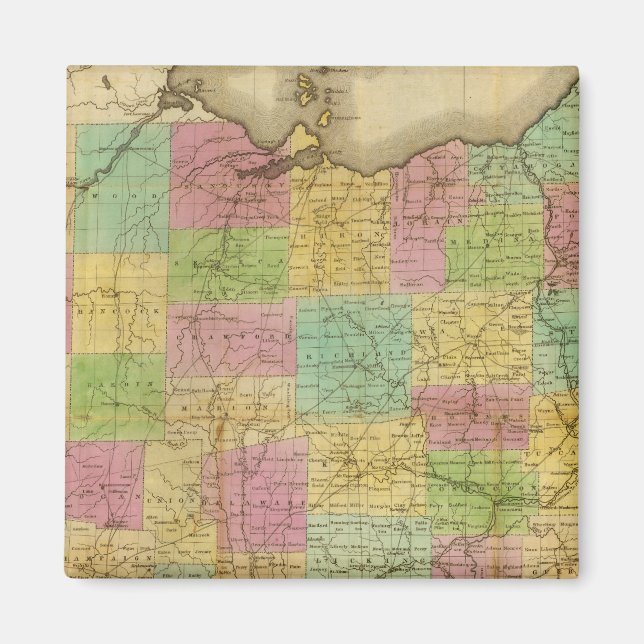 Imã Mapa de Ohio 2 (Frente)