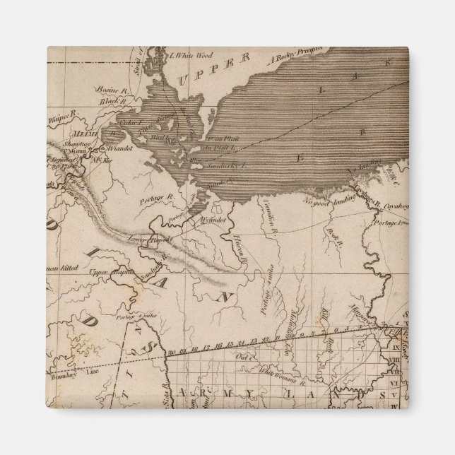 Imã Mapa de Ohio por Arrowsmith (Frente)