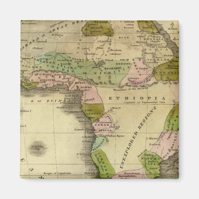 Imã Mapa de Olney da África (Frente)