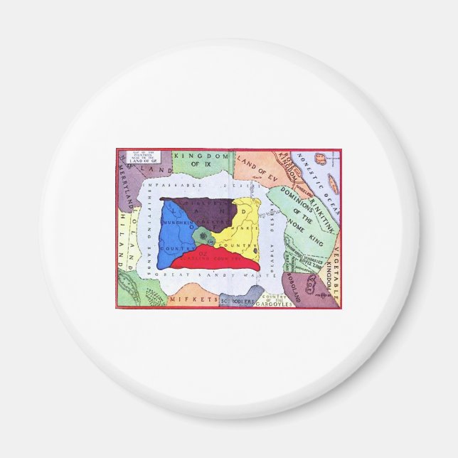 Imã Mapa De Oz (Frente)
