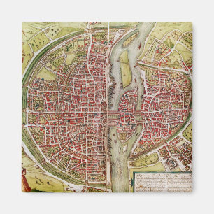 Imã Mapa de Paris 'do terrarrum dos orbis de Civitates