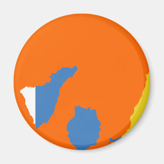 Imã Mapa de pavilhão das Ilhas Canárias