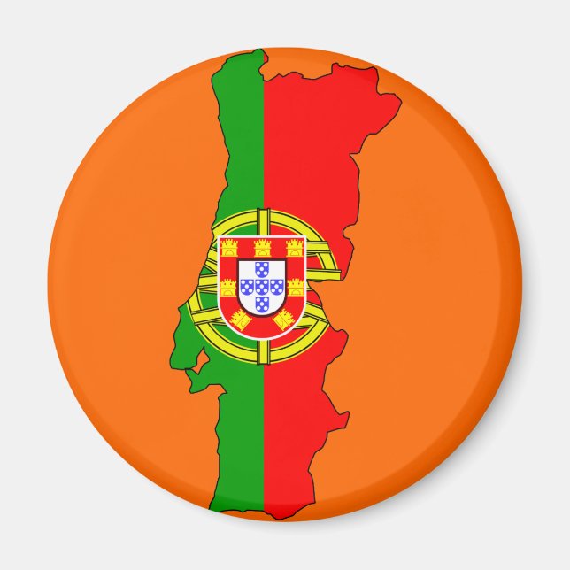 Imã Mapa de pavilhão de Portugal (Frente)
