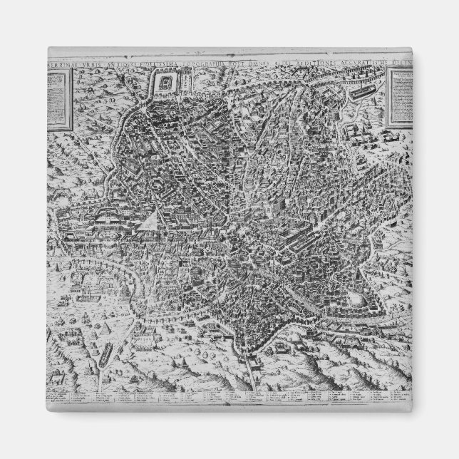 Imã Mapa de Roma, 1579 (Frente)