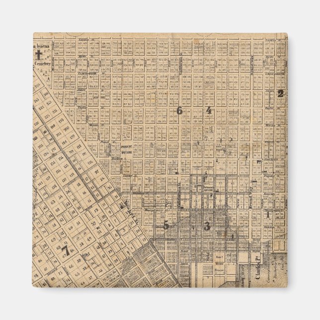 Imã Mapa de São Francisco (Frente)