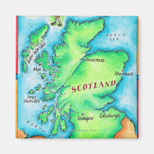 Imã Mapa de Scotland