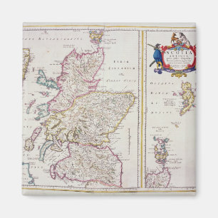 Imã Mapa de Scotland, c.1700