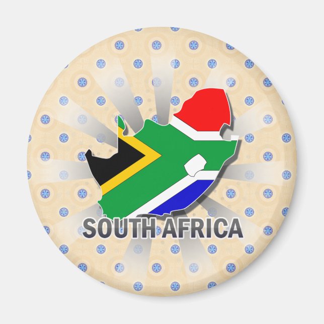 Imã Mapa de Sinalizador da África do Sul 2.0 (Frente)
