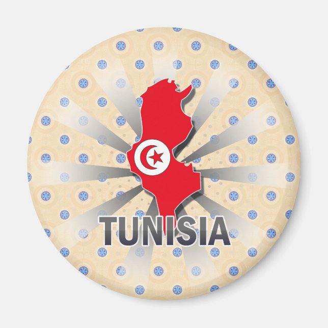 Imã Mapa de Sinalizador da Tunísia 2.0 (Frente)