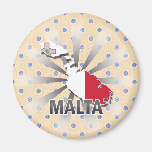 Imã Mapa de Sinalizador de Malta 2.0 (Frente)