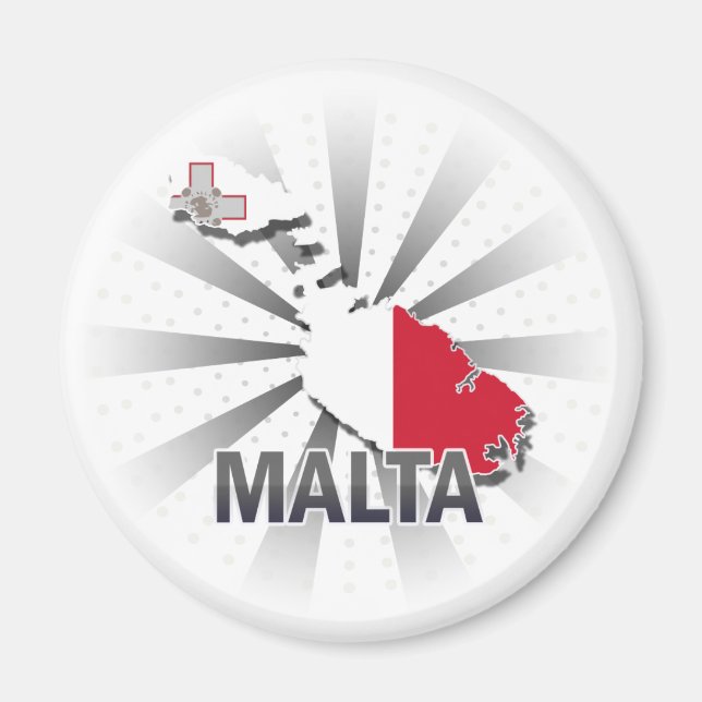 Imã Mapa de Sinalizador de Malta 2.0 (Frente)