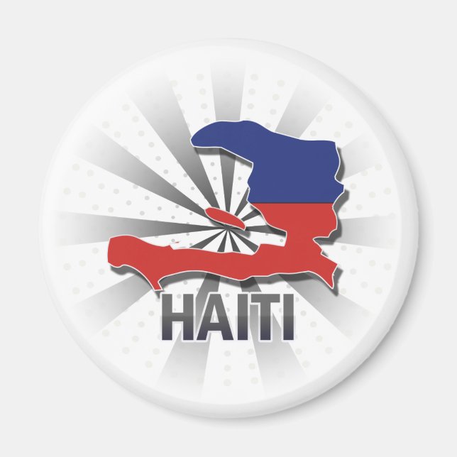 Imã Mapa de Sinalizador do Haiti 2.0 (Frente)