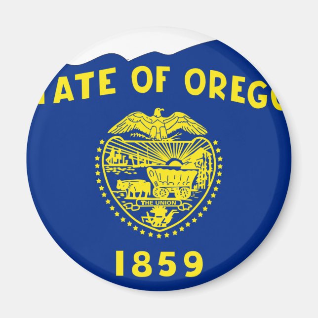 Imã Mapa de Sinalizador do Oregon (Frente)