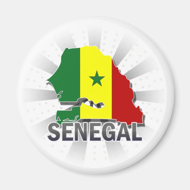 Imã Mapa de Sinalizador do Senegal 2.0 (Frente)