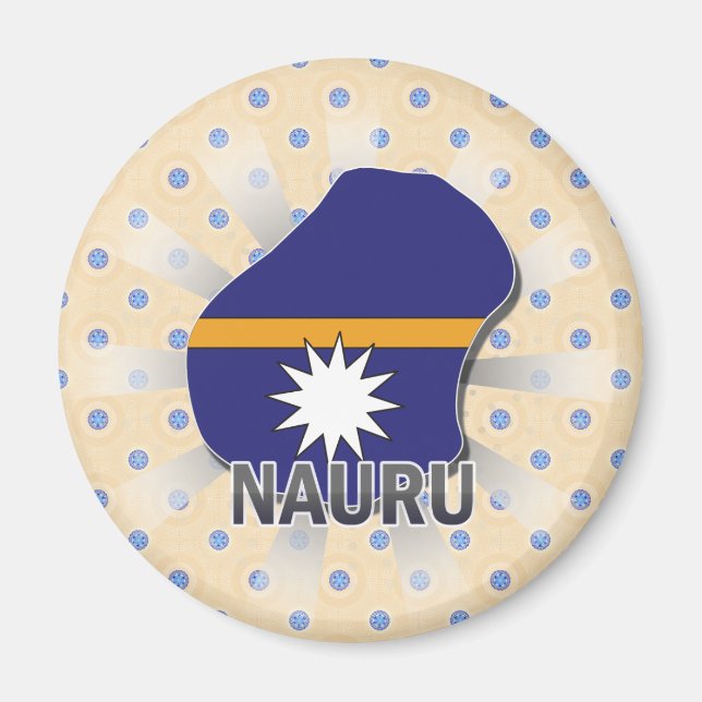 Imã Mapa de Sinalizador Nauru 2.0 (Frente)