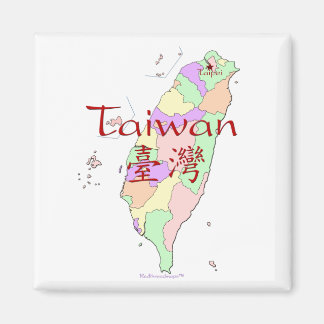 Imã Mapa de Taiwan