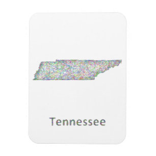 Ímã Mapa de Tennessee
