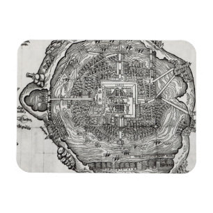 Ímã Mapa de Tenochtitlan