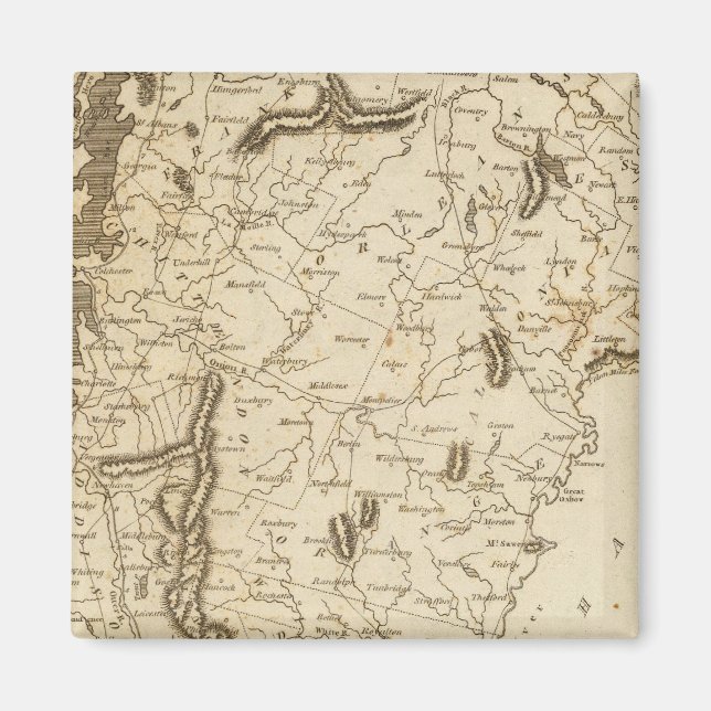 Imã Mapa de Vermont por Arrowsmith (Frente)