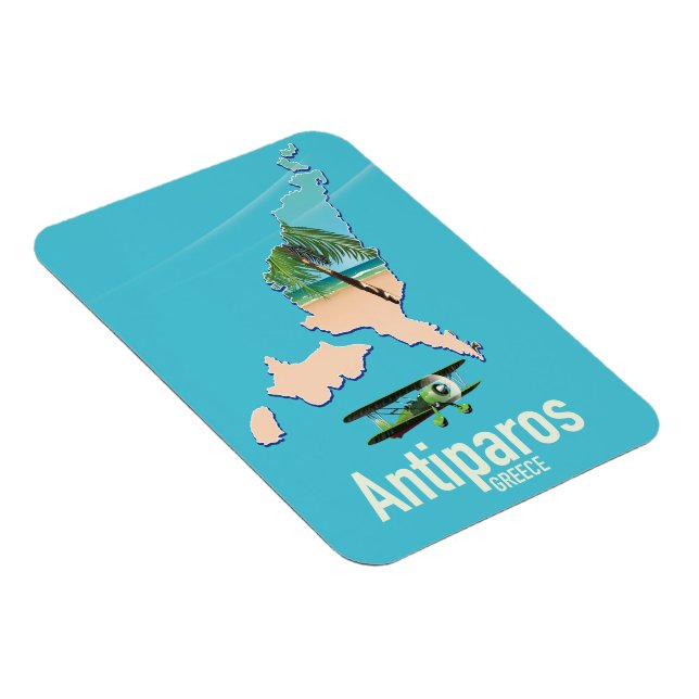 Ímã Mapa de viagem Antiparos Grécia (Lado Direito)