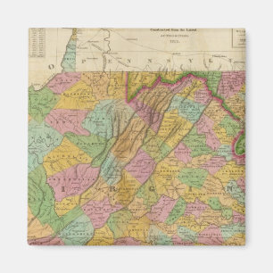 Imã Mapa De Virginia E Maryland