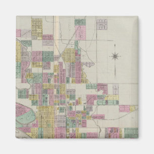 Imã Mapa de Wichita, Kansas