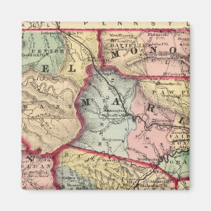 Imã Mapa de Winfield, Virgínia Ocidental