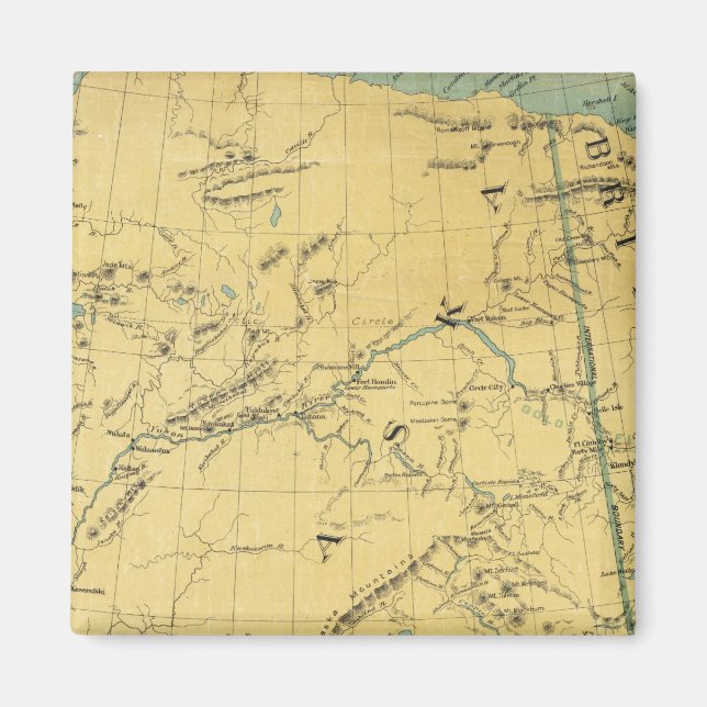 Imã Mapa Do Alasca (Frente)