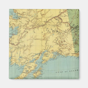 Imã Mapa do Alasca de Rand McNally