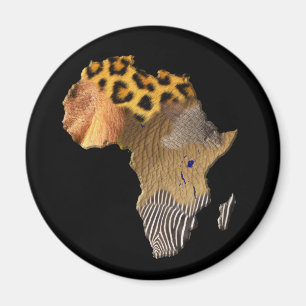 Imã Mapa do animal selvagem da série de ÁFRICA