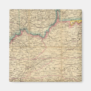 Imã Mapa do assento da guerra civil na América