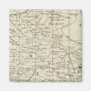 Imã Mapa do assento da guerra na França
