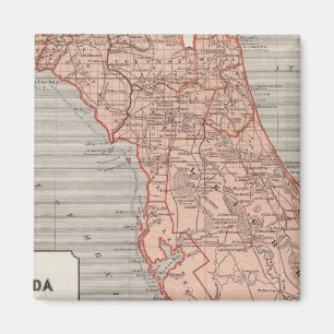 Imã Mapa do Atlas da Flórida