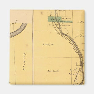 Imã Mapa do Atlas da Pennsylvania de Oil Creek